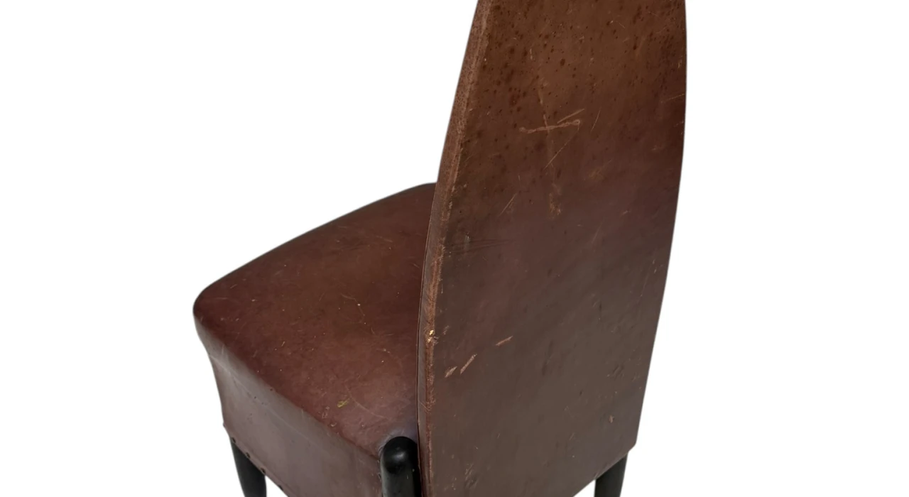 Art Deco Amsterdamse School High-Back Side Chair by Michel de Klerk, 1916/1925